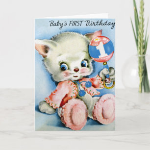 Babys erste Geburtstagsgrußkarten Karte