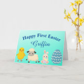 BABYS ERSTE OSTERFALLE Grußkarte Karte (Gelbe Blume)