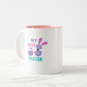 Babys Erste Ostern Kaninchenaffee Tasse (Vorderseite Links)