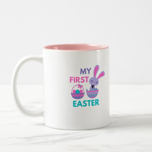 Babys Erste Ostern Kaninchenaffee Tasse (Links)