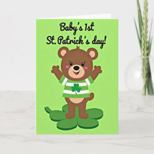 Babys erste St. Patricks Day Karte