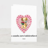 Babys erste Valentinenkarte Feiertagskarte (Rückseite)