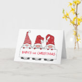 **BABYS ERSTE WEIHNACHTEN" KARTE (Gelbe Blume)