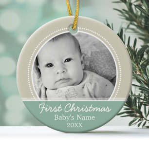 Babys Erste Weihnachten Keramikornament