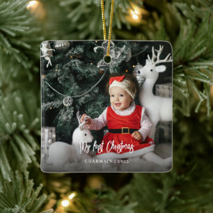 Babys Erste Weihnachten Keramikornament