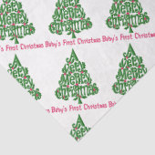 Babys Erste Weihnachten Seidenpapier (Detail)