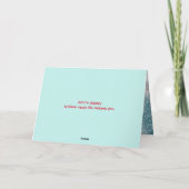 BABYS ERSTE WEIHNACHTKARTE DANKESKARTE (Rückseite)