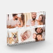 Baby's erste Weihnachts-Custom-Foto-Collage Fotoblock (Links)