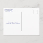 Babys erste Weihnachts-Foto-Postkarte Feiertagspostkarte (Rückseite)