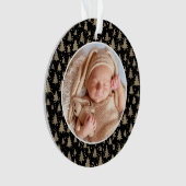 Babys erste Weihnachtsbaume Moderne Elegant Ornament (Vorderseite)