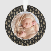 Babys erste Weihnachtsbaume Moderne Elegant Ornament (Vorderseite)