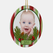 Babys erste Weihnachtscreme Keramikornament (Rechts)
