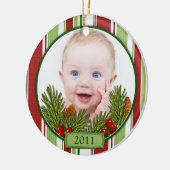Babys erste Weihnachtscreme Keramikornament (Links)
