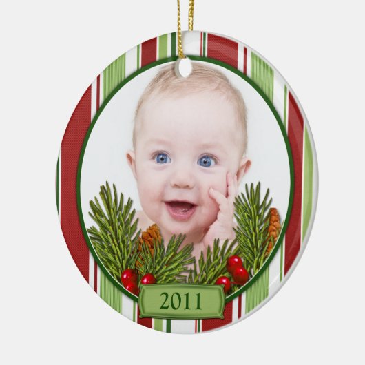 Babys erste Weihnachtscreme Keramikornament (Links)