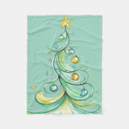 Babys erste Weihnachtsdecke Fleecedecke