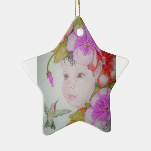 Babys erste Weihnachtsfee Keramikornament (Rechts)