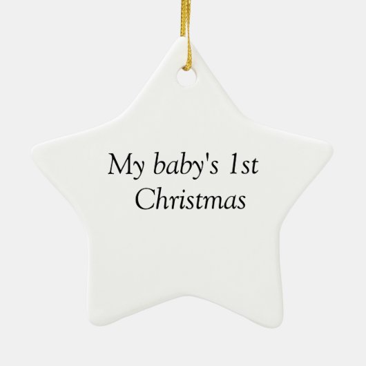 Babys erste Weihnachtsfee Keramikornament (Hinten)