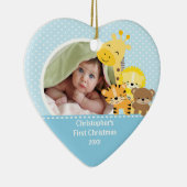 Babys Erste Weihnachtsfeier Foto Ornament Giraffe (Rechts)