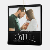 Babys Erste Weihnachtsfeier Geburtserklärung Keramikornament (Links)