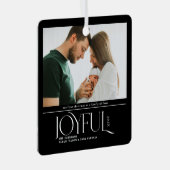 Babys Erste Weihnachtsfeier Geburtserklärung Ornament Aus Metall (Vorderseite Rechts)