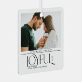 Babys Erste Weihnachtsfeier Geburtserklärung Ornament Aus Metall (Vorderseite Rechts)