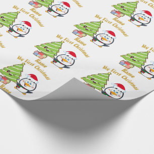 Babys Erste Weihnachtsfeier GIFTWRAP Personalisier Geschenkpapier