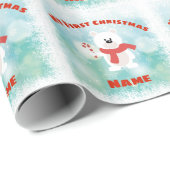Babys Erste Weihnachtsfeier GIFTWRAP Personalisier Geschenkpapier (Rolleneckpunkt)