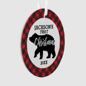 Babys Erste Weihnachtsfeier Keramik Ornament (Vorderseite)