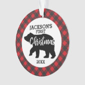 Babys Erste Weihnachtsfeier Keramik Ornament (Vorderseite)