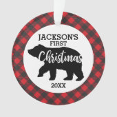 Babys Erste Weihnachtsfeier Keramik Ornament (Vorderseite)