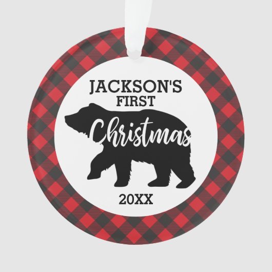 Babys Erste Weihnachtsfeier Keramik Ornament (Vorderseite)