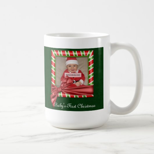Babys erste Weihnachtsfeier-Tasse Kaffeetasse (Rechts)