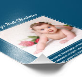 Babys Erste Weihnachtsfoto-Vorlage - Eigene Gestal Fotodruck (Ecke)