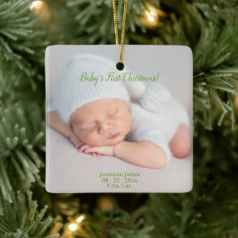 Babys erste Weihnachtsgeburtstage Keramikornament