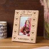 Babys erste Weihnachtskalligraphie Geätzte Rahmen