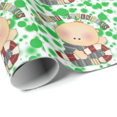 Babys Erste Weihnachtsverpackung Geschenkpapier (Rolleneckpunkt)