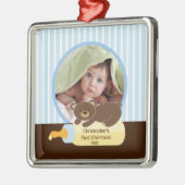Babys Erste Weihnachtszeit Foto Ornament Bären Fla (Links)