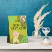 Babys erste Worte Fotoplatte (Seite)