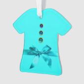 BABYS ERSTER CHRISTMAS Blue Ribbon Baby Boy Ornament (Vorderseite)