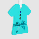 BABYS ERSTER CHRISTMAS Blue Ribbon Baby Boy Ornament (Vorderseite)