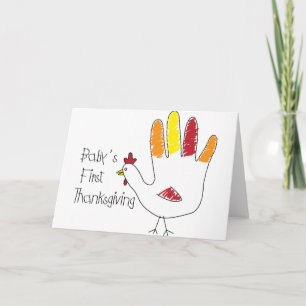 Babys erster Erntedank Karte