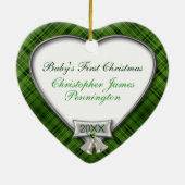 Babys erster Foto-Rahmen Keramikornament (Hinten)