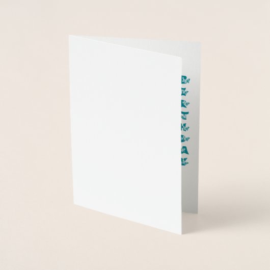 Babys erster Geburtstag. Folienkarte (Vorderseite)