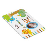 Babys erster Geburtstag individualisierbares Gastg Magnet (Rechte Seite)
