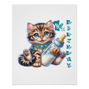 Babys erster Geburtstag. Poster