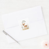 BABYS ERSTER GEBURTSTAG QUADRATISCHER AUFKLEBER (Umschlag)