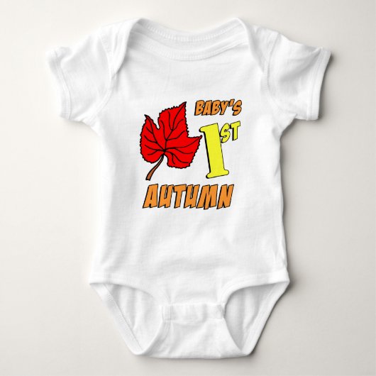 Babys erster Herbst Baby Strampler (Vorderseite)