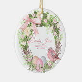 Babys erster Ostern Keramik Ornament (Rechts)