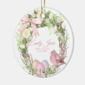 Babys erster Ostern Keramik Ornament (Links)