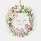 Babys erster Ostern Keramik Ornament (Hinten)